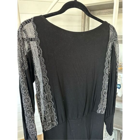 Bailey 44 Dominique Dress Women’s S black NWT Whimsygoth Fairygoth Witchy‎ - Picture 8 of 13